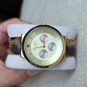 Kate Spade Red and Gold Watch with Minimalist Design kate spade | Accessories | Kate Spade Red And Gold Watch  main image 2